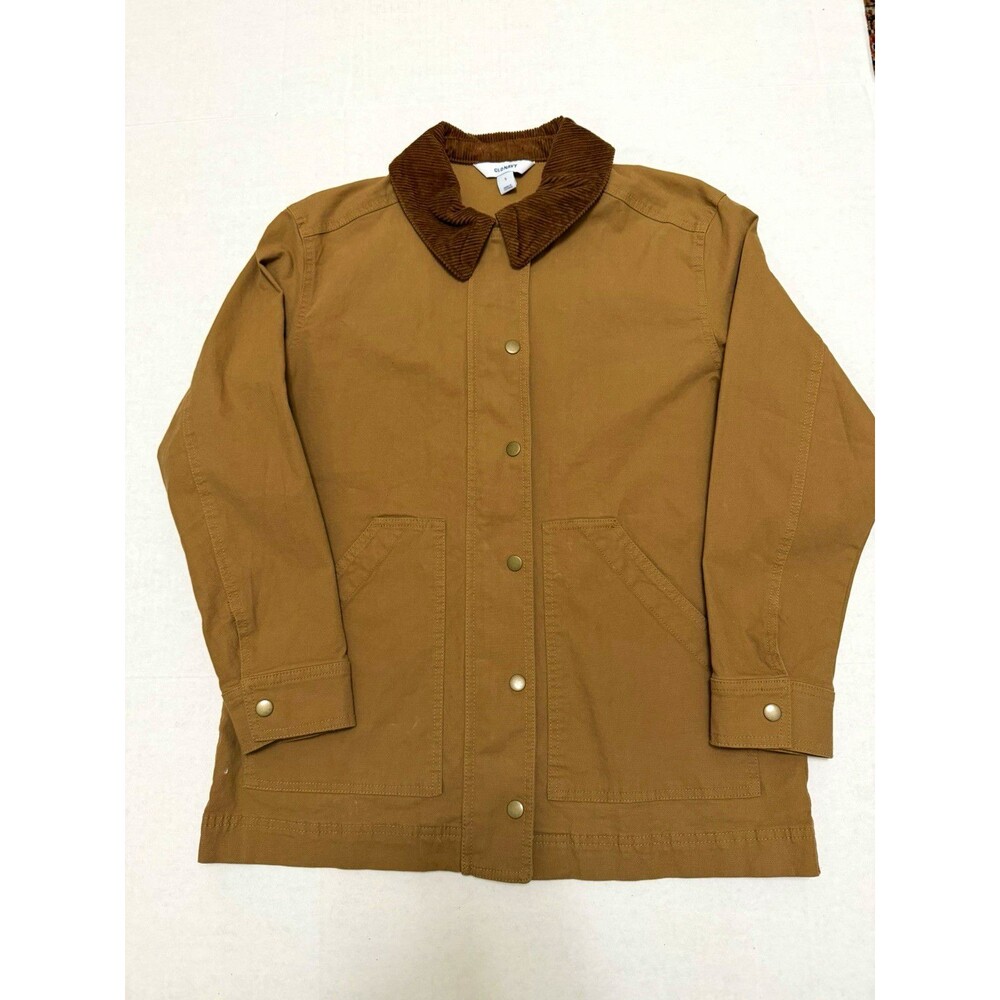 Old Navy Women’s Clifftop Barn Jacket S Brown Corduroy Collar Chore Work Coat